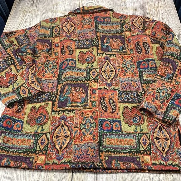 Chico’s Tapestry Look Jacket Size (3) (XL) Mint Condition - Picture 10 of 10